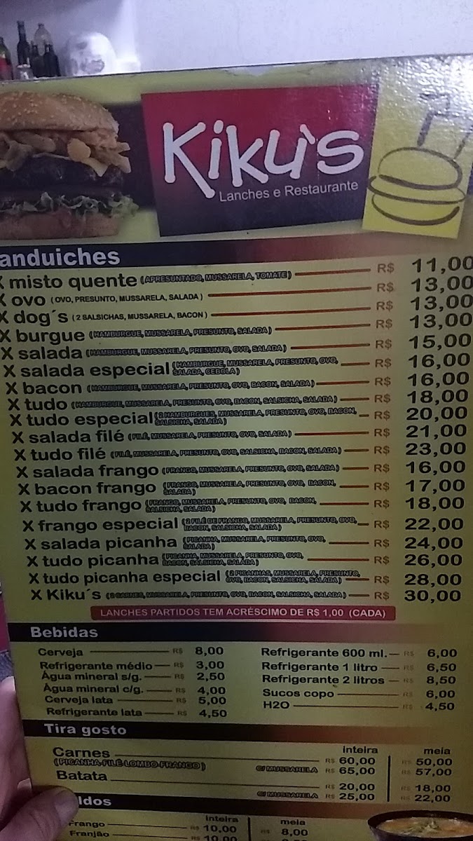 Menu Kiku's Lanches E Restaurante-4